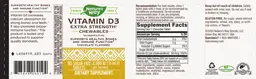 Label for Vitamin D3 Extra Strength Chocolate Flavored