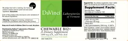 Label for Chewable B12+
