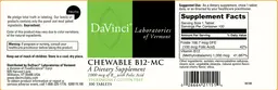 Label for Chewable B12-MC