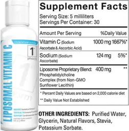 Label for Liposomal Vitamin C