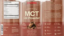 Label for MCT Oil Powder Chocolate