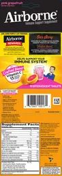 Label for Airborne Original Pink Grapefruit