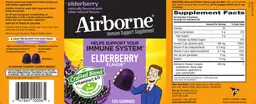 Label for Airborne Elderberry Flavor