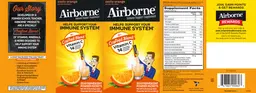 Label for Crafted Blend Vitamin C Zesty Orange