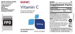 Label for Vitamin C 500 mg