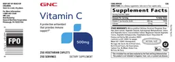 Label for Vitamin C 500 mg
