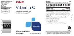 Label for Vitamin C 1000 mg
