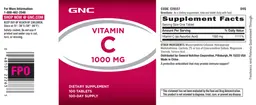 Label for Vitamin C 1000 mg