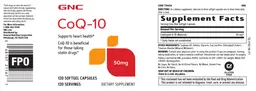 Label for CoQ-10 50 mg
