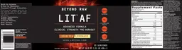 Label for LIT AF Iced Tea Lemonade