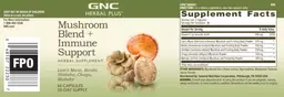 Label for Mushroom Blend + Immune Support