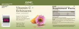 Label for Vitamin C + Echinacea