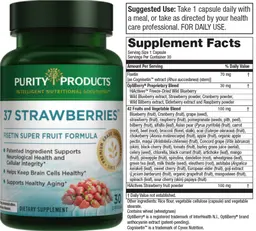 Label for 37 Strawberries