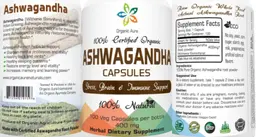 Label for Ashwagandha Capsules 400 mg