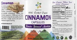 Label for Cinnamon Capsules 400 mg