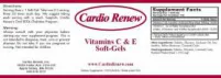 Label for Vitamins C & E Soft-Gels
