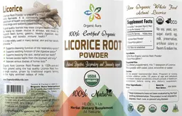 Label for Licorice Root Powder