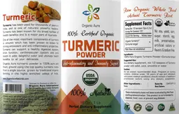 Label for Turmeric Powder