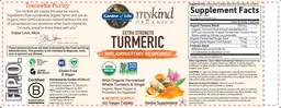 Label for Extra Strength Turmeric