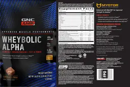 Label for Wheybolic Alpha Chocolate Fudge