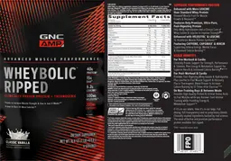 Label for Wheybolic Ripped Classic Vanilla