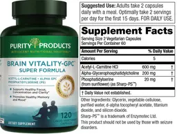 Label for Brain Vitality-GPC Super Formula