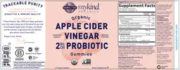 Label for Apple Cider Vinegar Probiotic Gummies