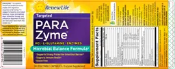 Label for Para Zyme Targeted