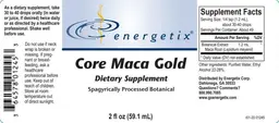 Label for Core Maca Gold