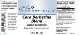 Label for Core Berberine Blend