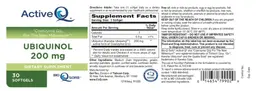 Label for Active-Q Ubiquinol 200 mg