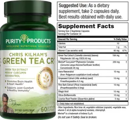 Label for Chris Kilham's Green Tea CR