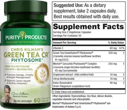 Label for Chris Kilham's Green Tea CR Phytosome