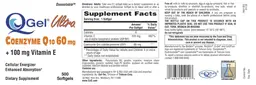 Label for Q-Gel Ultra Coenzyme Q10 60 mg
