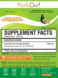 Label for Avocado Soybean Unsaponifiables (ASU)