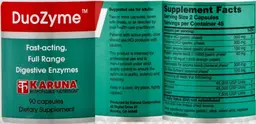 Label for DuoZyme