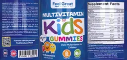 Label for Multivitamin for Kids Gummies