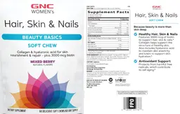 Label for Hair, Skin & Nails Mixed Berry