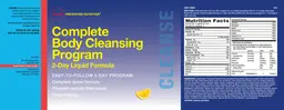 Label for Complete Body Cleansing Program Natural Citrus Flavor
