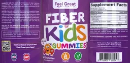 Label for Fiber for Kids Gummies