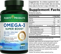 Label for Omega-3 Super Boost