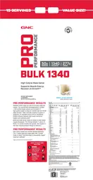 Label for Bulk 1340 Vanilla Ice Cream