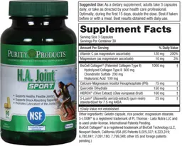 Label for H.A. Joint Sport