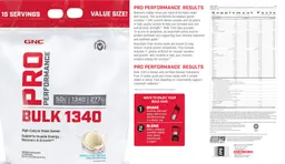 Label for Bulk 1340 Vanilla Ice Cream