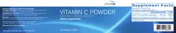Label for Vitamin C Powder
