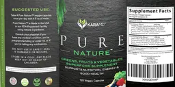 Label for Pure Nature