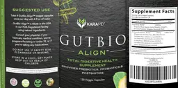 Label for GutBio Align Veggie Capsules