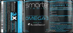 Label for Omega-3 Strawberry Flavored