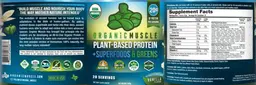 Label for Plant-Based Protein + Superfoods & Greens Vanilla Flavor