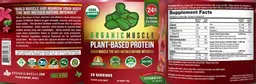 Label for Plant-Based Protein Strawberry Flavor